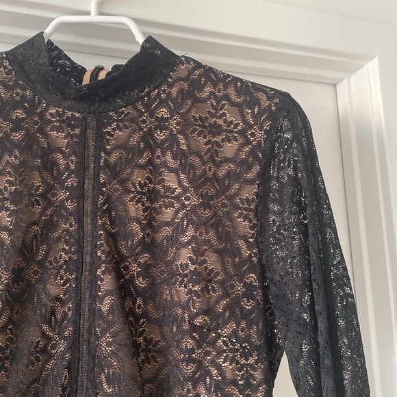 Aritzia Wilfred Adriane Black Lace Top - Picture 2 of 6
